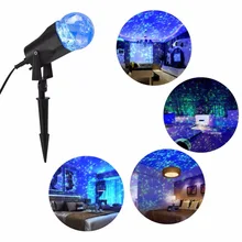 Waterproof Rotating LED Kaleidoscope Spotlight Light Projector for Festival Fireplace Swimming Pool Decorations