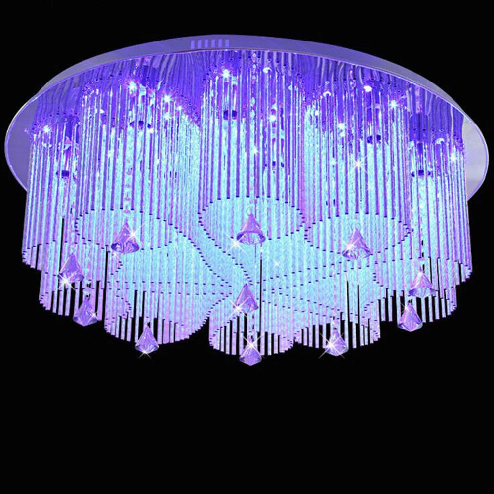 

Modern crystal lamp round LED ceiling lamps living room light heart shaped bedroom restaurant lighting lamps fixture led lamps