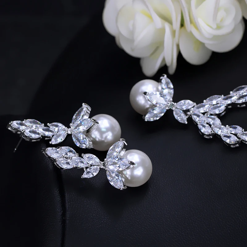 Pearl Wedding Jewelry set2