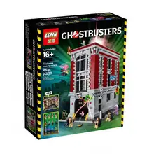 Lepin 16001 4695Pcs Without Original Box Ghostbusters Firehouse Headquarters Model Building block Compatible With Legoe 75827