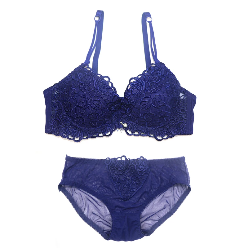 2Set Women Sexy Bra Underwear Set Lace Exquisite Embroidery Lace