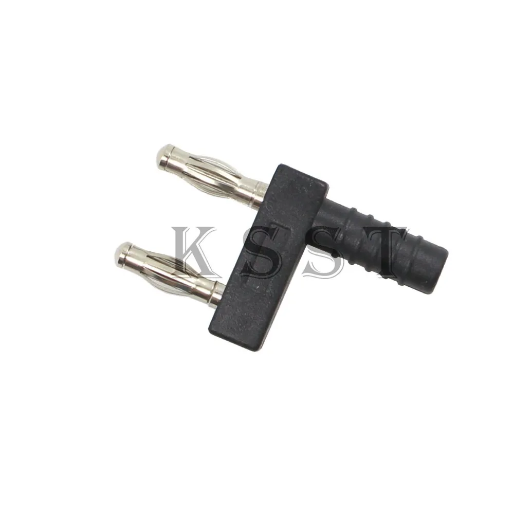 

CP203 10pcs Unshrouded insulated 4mm connecting plug with in line 4mm socket 14mm Pitch length