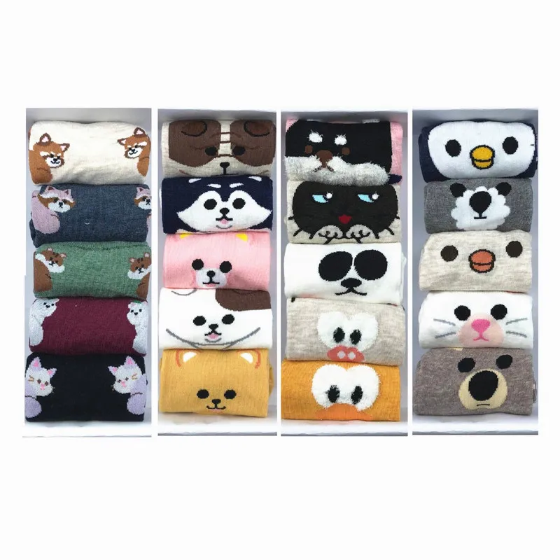 MYORED 5 pairs/lot woman socks set women cotton invisible socks female socks cartoon animal pattern lady socks slippers NO BOX MYORED 5 pairs/lot woman socks set women cotton invisible socks female socks cartoon animal pattern lady socks slippers NO BOX