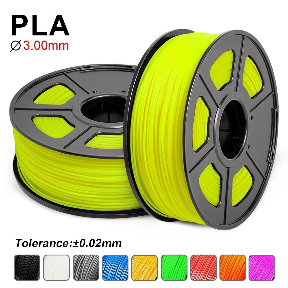 

SUNLU 3.0MM PLA Filament For 3D FDM Printer Dimensional Accuracy +/- 0.02 MM 1Kg With Spool Noctilucent Color Consumable