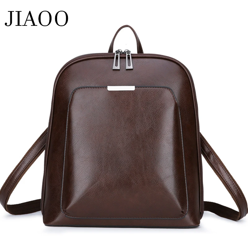 

Women's backpack Female Brand Leather Vintage Backpack Large Capacity School Bag for Girls Leisure Shoulder Bags for Women 2018