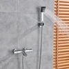 Chrome Thermostatic Shower Faucets Bathroom Thermostatic Mixer Hot And Cold Bathroom Mixer Mixing Valve Bathtub Faucet ► Photo 2/6