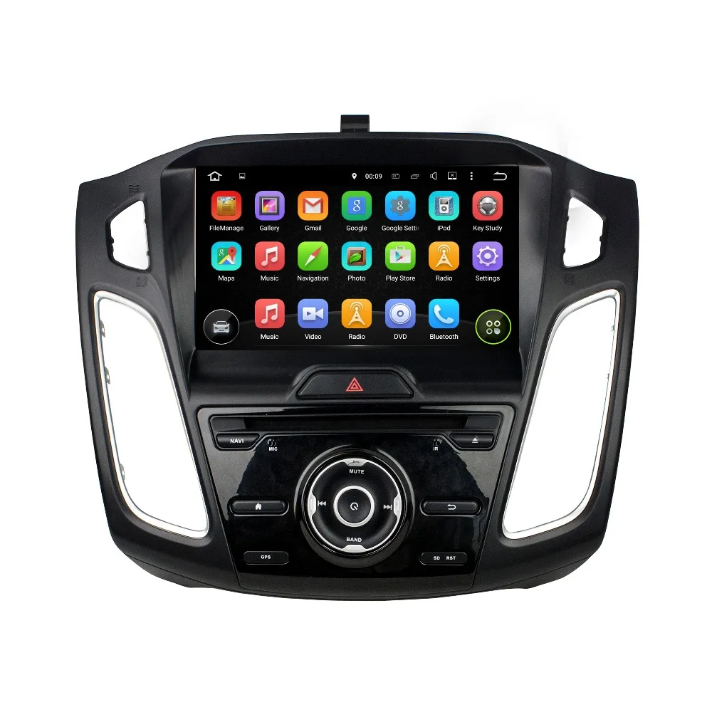 

KLYDE 9" 1 Din Android 8.1 Car Radio For Ford Focus 2015-2018 Car Audio Multimedia Car Stereo Mirror link DVD Steering Wheel