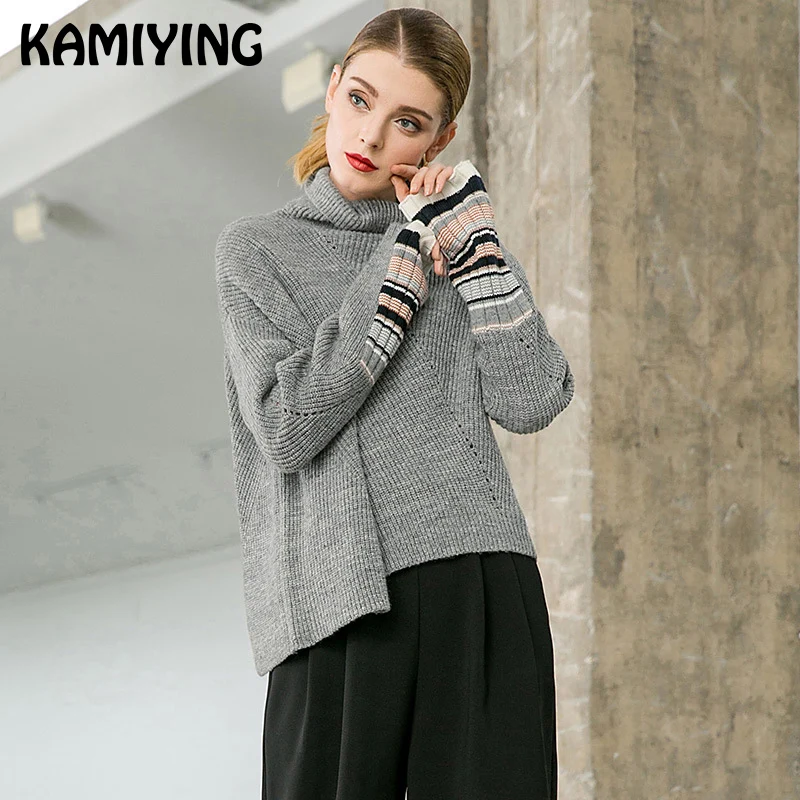 

2019 new ladies autumn turtleneck sweater casual loose wool top elegant pullover Sueter Mujer Invierno Pull Femme PKHCW805