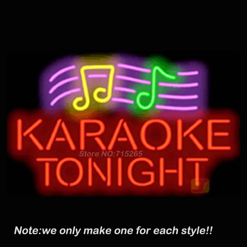 font b Karaoke b font Tonight Neon Sign Beer Pub Recreation Room Garage Windows Sign