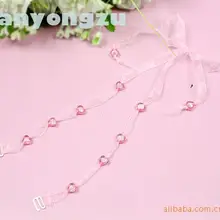 50 шт./лот, 1 см, Очаровательные яркие цвета, сердце, лента, галстук-бабочка, вокруг шеи, бюстгальтер, лямки, женская одежда, интимные аксессуары