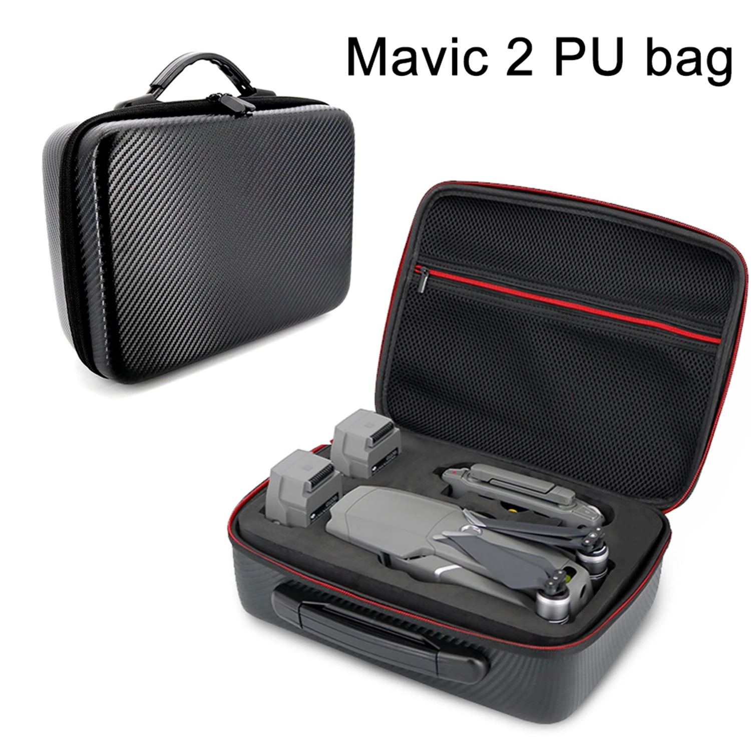 

DJI Mavic 2 Drone Bag Carrying Case PU Waterproof Handbag for Batteries Controller Storage Suitcase for DJI MAVIC 2 PRO ZOOM