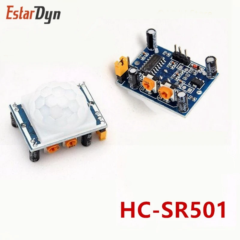 

100PCS HC-SR501 Adjust IR Pyroelectric Infrared PIR Motion Sensor Detector Module