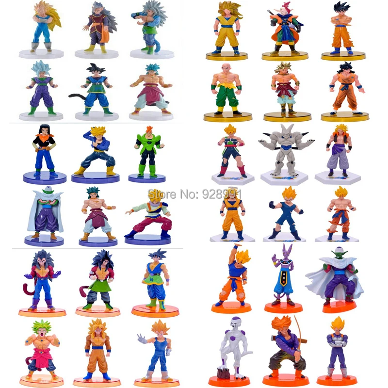 Dragon Ball Z Goku Vegeta Resin Figurines DBZ Super Sanyan 4 Action