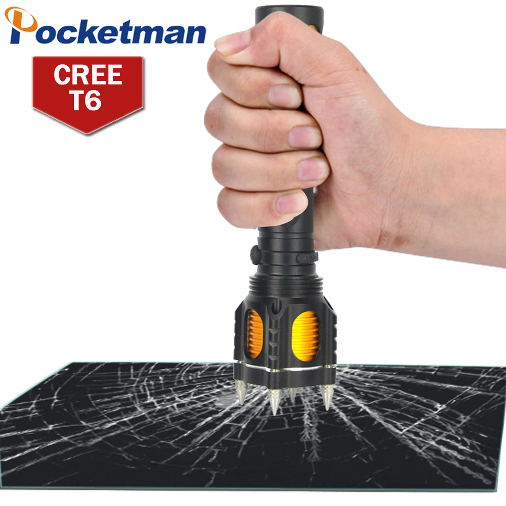 

3800LM LED Flashlight LED Torch T6 Lampe Torche 5 Modes Taschenlampe Torcia Zaklamp Self Defence Tactical Flashlight