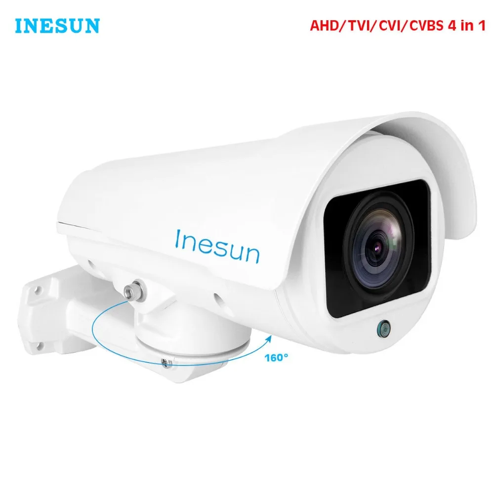 Inesun 1080P 2MP наружная камера безопасности 4X/10X оптический зум 4 в 1 HD CVI/TVI/AHD/CVBS
