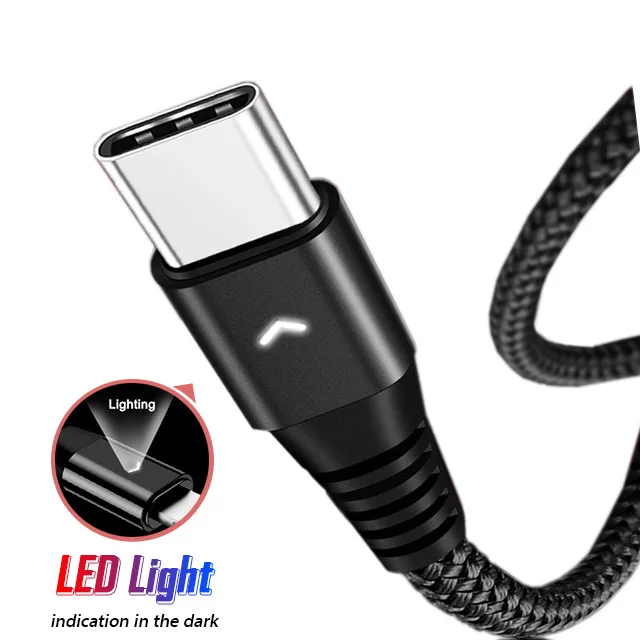 USB кабель для зарядки и быстрой со светодиодной подсветкой|Кабели мобильных