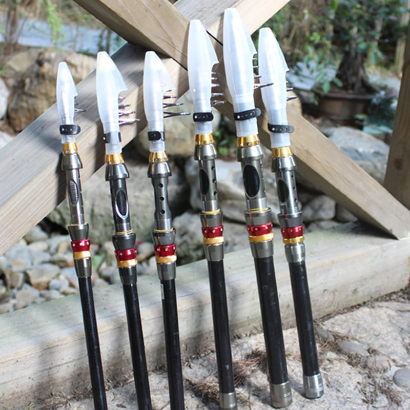 1 8メートル 3 6メートルフライ釣りキャスティングロッドホルダーカラフルなガイドリングpod炭素繊維伸縮釣りロッド超ライト鯉ポールルアー Carbon Fiber Telescopic Carp Polerod Holder Aliexpress