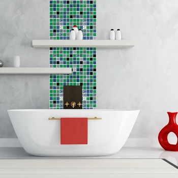 

Mosaic Tiles Imitation Marble PVC Waterproof Self Adhesive Wallpaper Wall Sticker Decal Art Wrap DIY Decoration