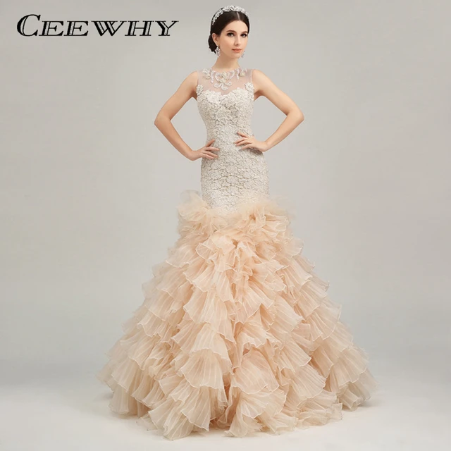 Evening Dress with Ruffles