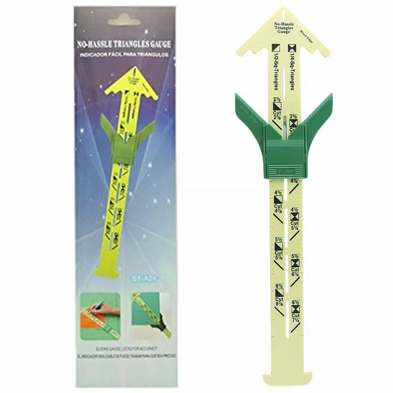 

High quality 5-IN-1 SLIDING GAUGE WITH NANCY ZIEMAN Measuring Sewing Tool 7YJ127