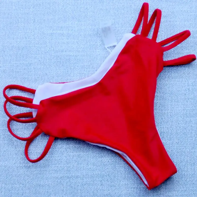 2017 New Women Heart Shape Bikini Bottom Brazilian Thong Swimsuit