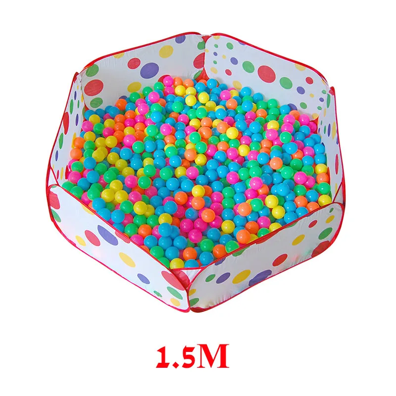 Пластиковый бассейн с морским шариком, детский игровой домик, палатка с шариками для бассейна, мягкие круглые шарики, развивающие игрушки T0075 - Цвет: 150CM
