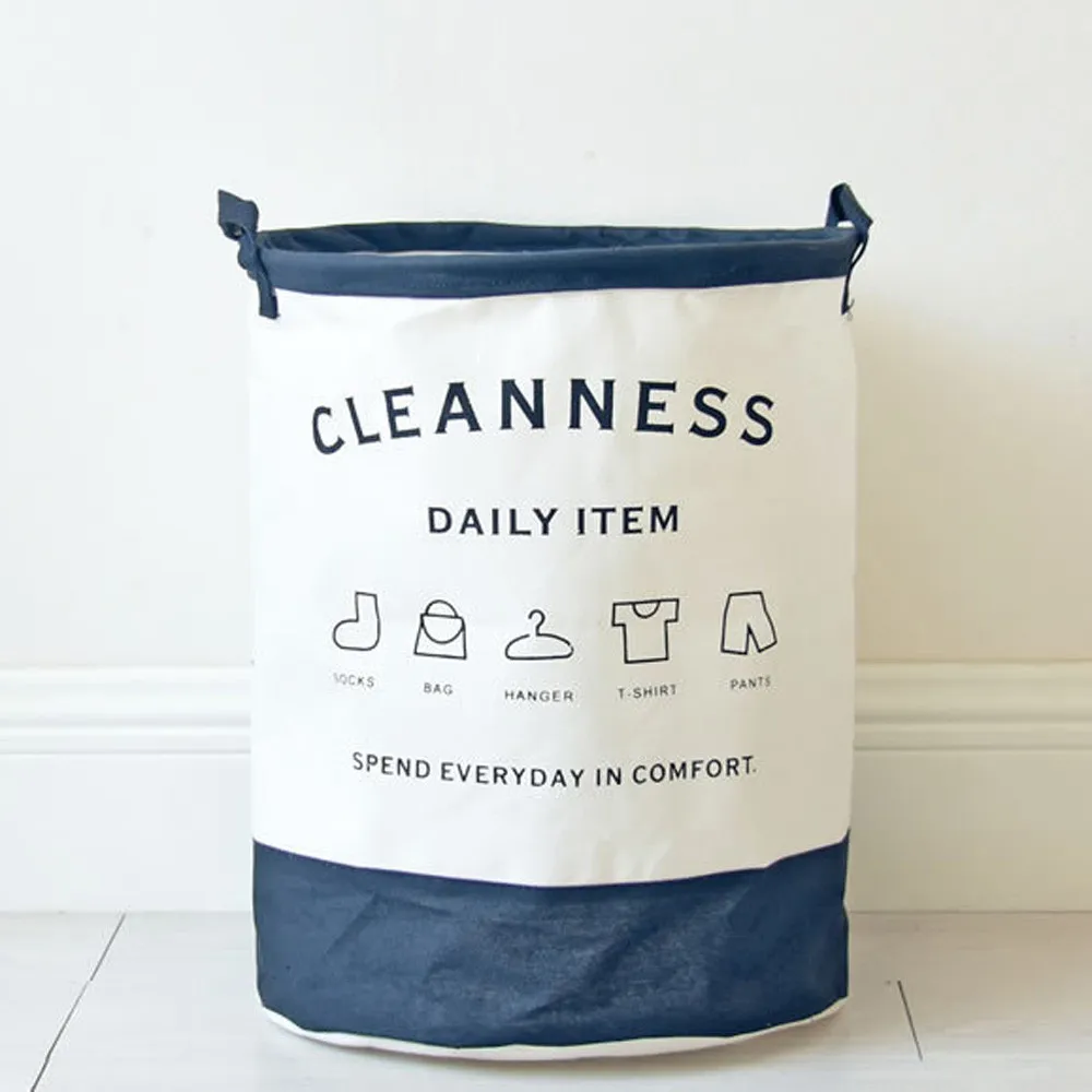 Cleanness Повседневный товар домашний водонепроницаемый ёмкость для хранения грязной одежды корзина Хлопок PE Покрытие Рабочего Стола креативные солнцезащитные бочки для хранения