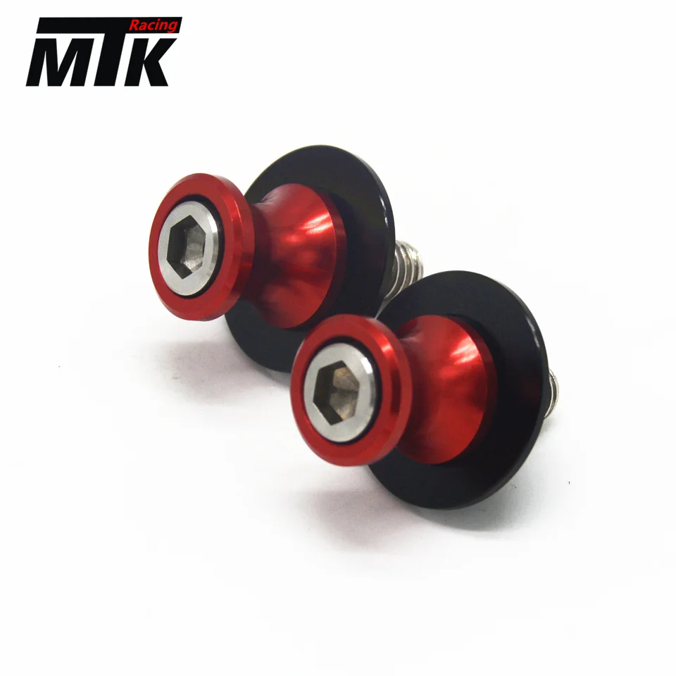 Motorcycle swing arm paddock stand bobbins 8mm Black For Honda Motorcycles