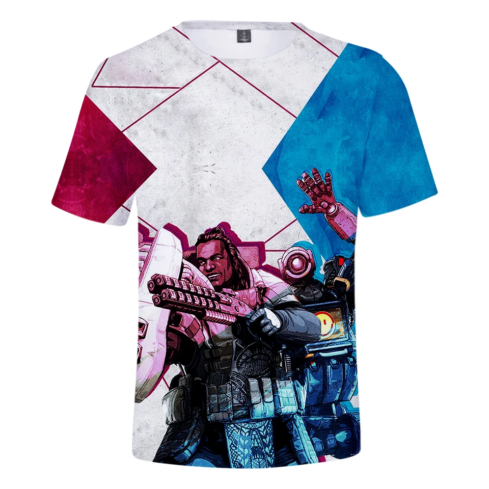 aikooki Summer funny 3D Short T-shirt men clothing Kids tops print cotton cartoon t-shirt clothing unisex Short Sleeves