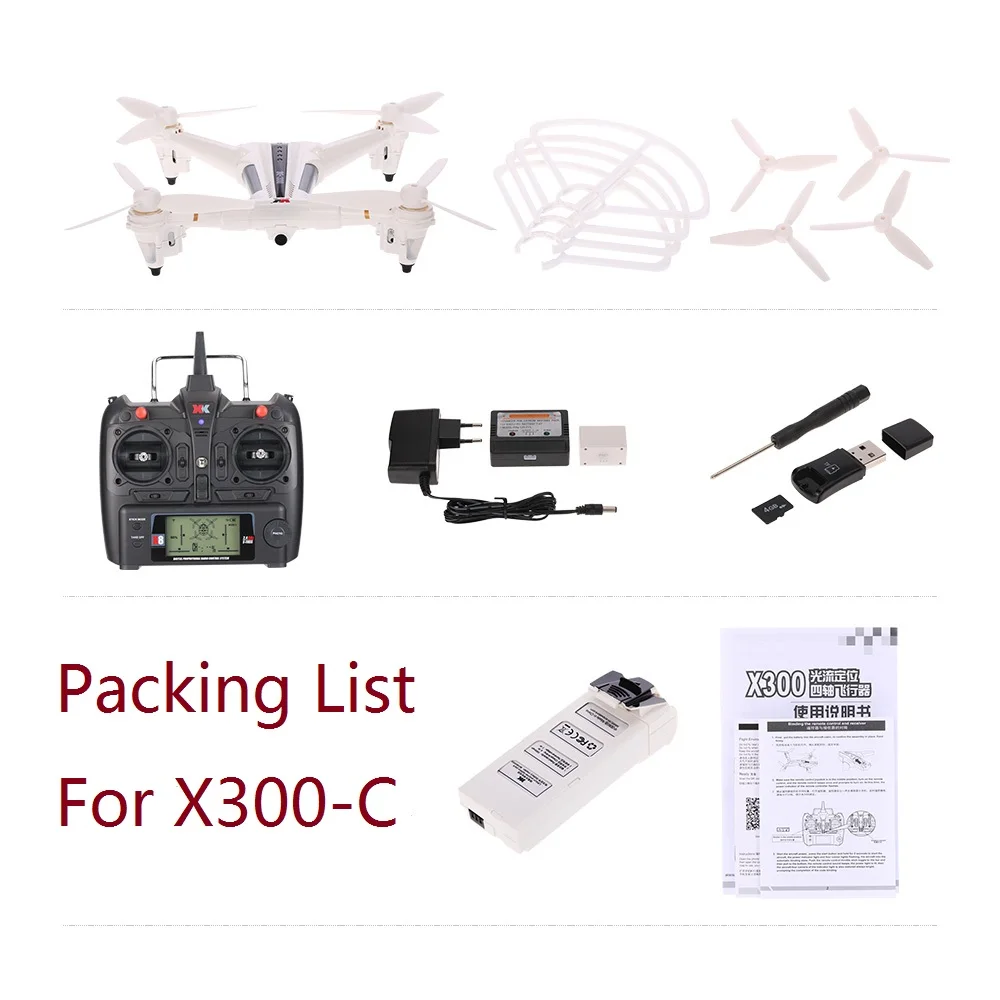 Freeshipping XK X300-C 2.4G 6-Axis Gyro RC Drone With 720P Wild Angle Camera Optical Flow Positioning RC Quadcopter For beginner