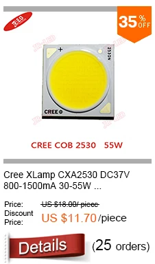 1 шт. XLamp CXA MT-G2 MTG2 18 Вт 18 в 1A теплый белый 3000k 20 мм медная пластина с the18w плата драйвера