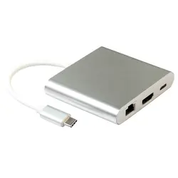 Usb C к Hdmi 4K Gigabit Ethernet Rj45 порт Usb 3,1 type C адаптер Usb-C разветвитель концентратор для Macbook Hdtv Chromebook Pixel