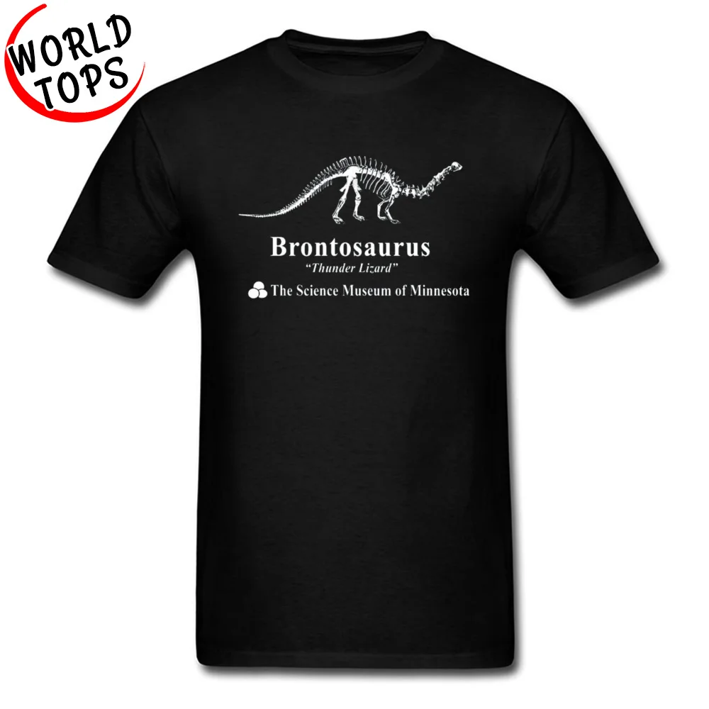 Normal Tops Tees 2018 New Fashion Short Sleeve Men T Shirt TpicOriginaltitle Unique Labor Day Clothing Shirt O-Neck Brontosaurus Stranger Thunder Lizard Things Shirts black