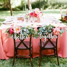 Лучше вместе деревянные вывески на заказ свадебные вывески на стул деревянные вывески на стул для жениха и невесты