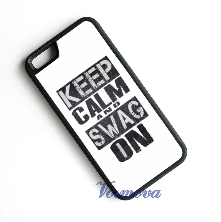 Keep Calm And Swag On protection phone cover case for iphone 4 4s 5 5s 5c se 6 6s 7 plus #tm544 |