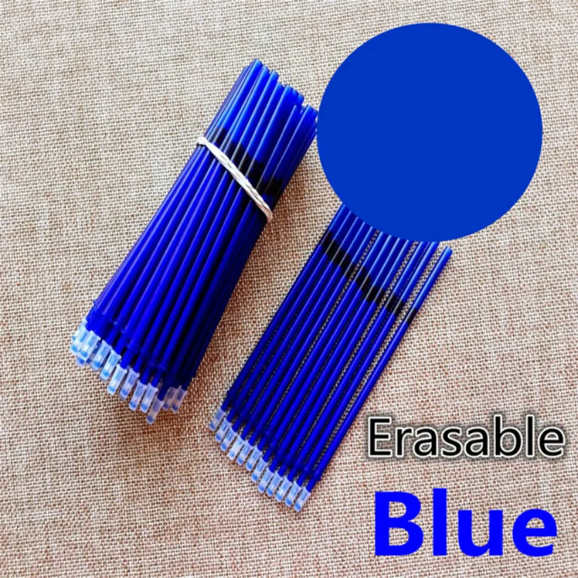

1 pcsErasable Pen Nib 0.5mm Blue Black Pen refill ballpoint Gifts Student Stationery Office Pen Writing Pen refill