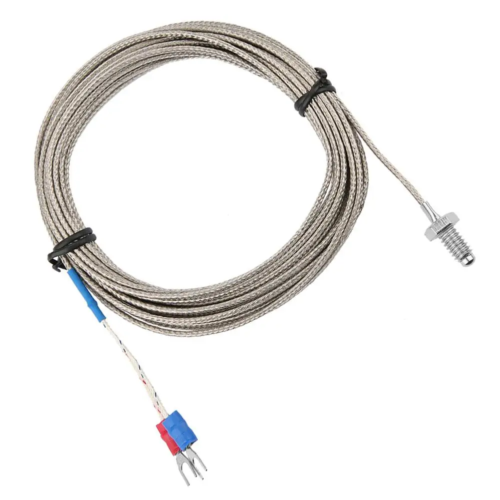 1-5 м Длина M6 BSW винт температура измерительный зонд K Тип термопары кабель 1-5 м стиль - Цвет: 5M