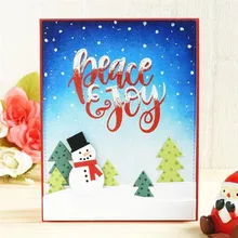 Eastshape Christmas Tree Snowman House Metal Cutting Dies for Scrapbooking Card Die Cuts for Card Makings christmas snowman pattern cutting die for diy