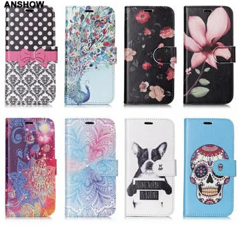 

2 in 1 Magnetic Removable Wallet Leather For Iphone XR XS MAX X 8 7 Plus 6 6S Galaxy S9 Note 9 Skull Flower Case 30pcs
