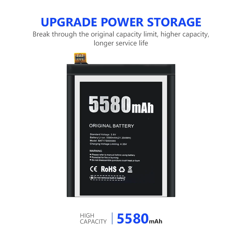 5580mAh BAT17S605580 литий полимерная батарея мобильного телефона Для DOOGEE S60 Lite запасные
