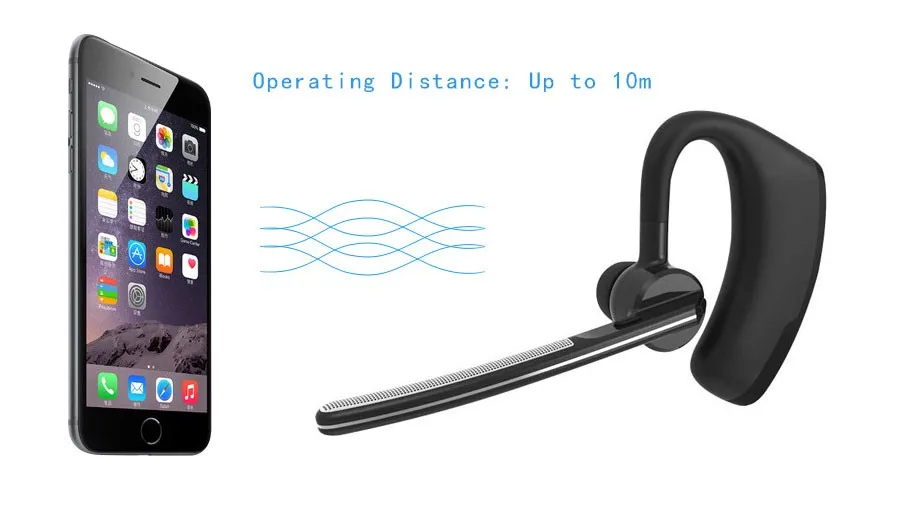 Оригинальные деловые Bluetooth наушники с шумоподавлением, голосовое управление, беспроводные наушники, драйвер, спортивные наушники для iPhone, Android