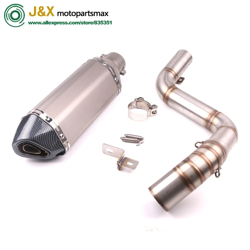 Выхлопной глушитель DUKE200 DUKE250 DUKE390 средняя выхлопная труба мотоцикла + для DUKE125 DUKE