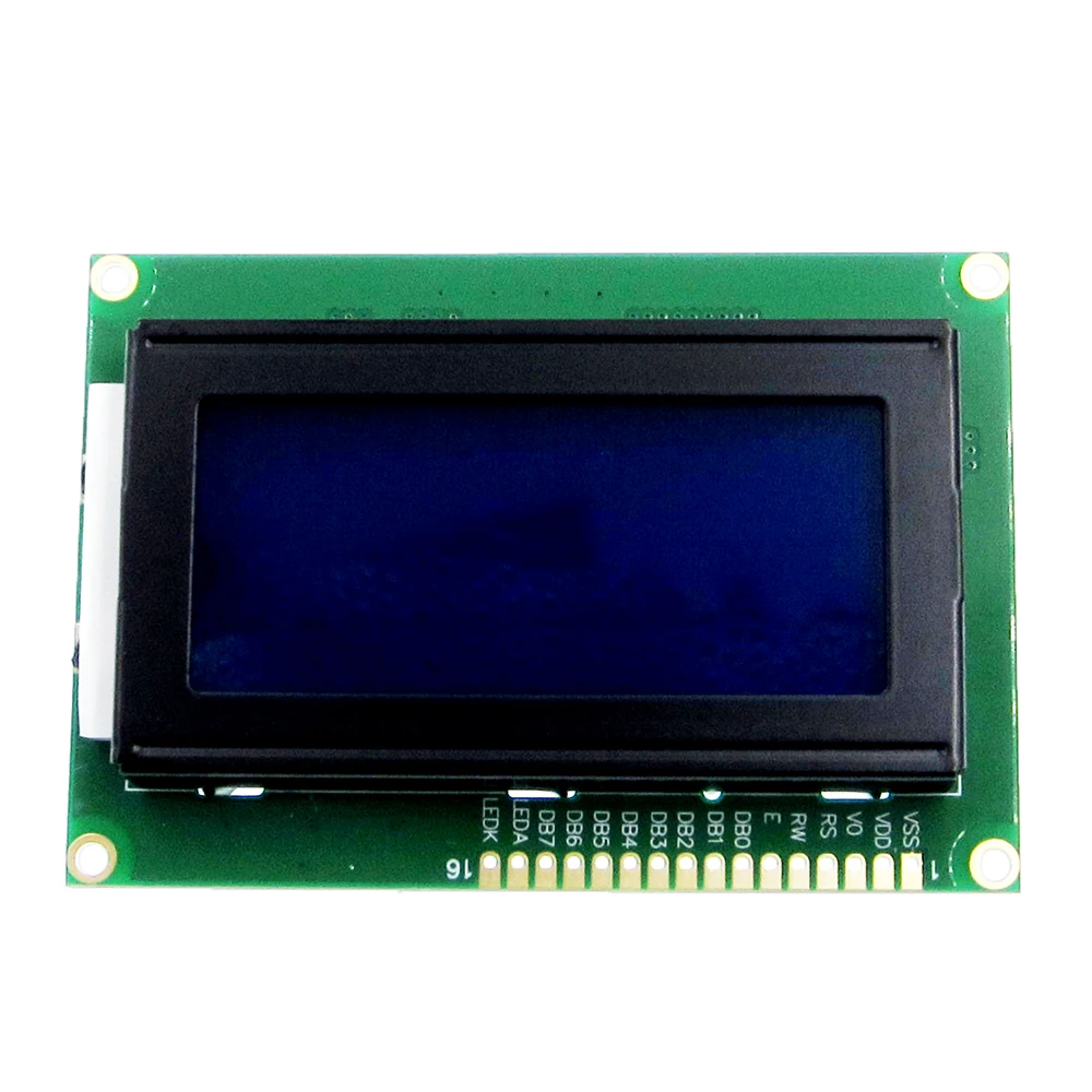 

LCD 16x4 1604 Character LCD Display Module LCM Blue Yellow Blacklight 5V