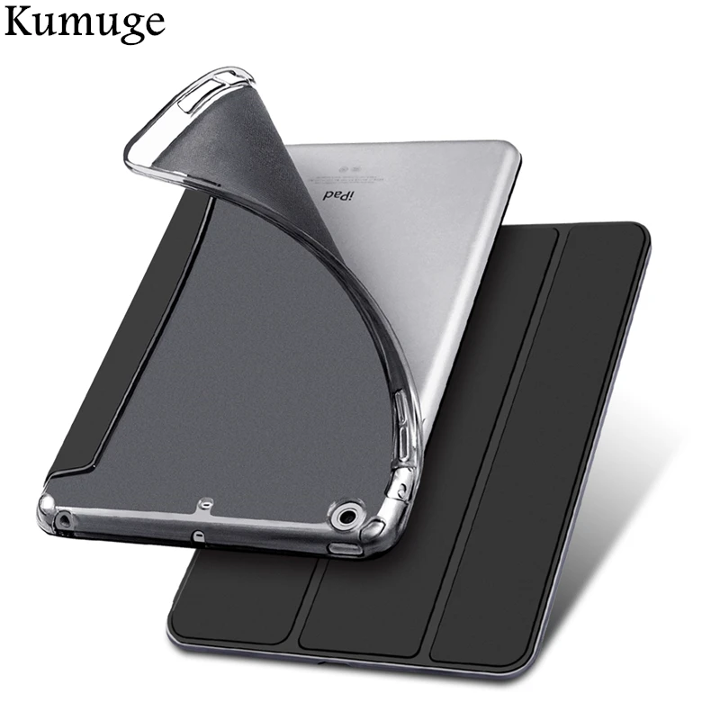 

Case for iPad Mini 1/2/3 TPU Silicone Back Cover +PU Leather Ultra Slim Tablet Smart Cover for iPad Mini 4 Funda Coque Case