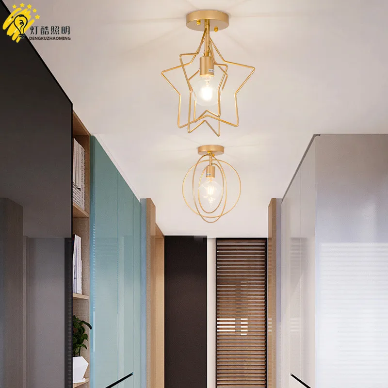 

Nordic corridor hallway light minimalist modern star hall, entrance lamp, cloakroom balcony, ceiling lamp