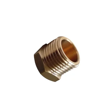 

3pcs Brass Pipe Fitting Hex Head Plug Connector 1/8" Male BSP