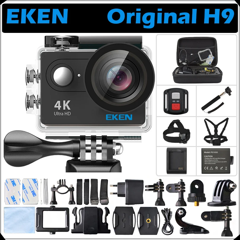  Original EKEN H9 / H9R Action camera Ultra HD 4K / 25fps WiFi 2.0" LCD 170D Helmet Cam underwater Pro waterproof go Sport camera 