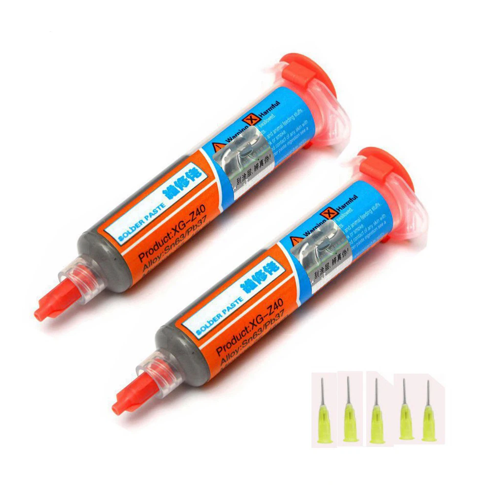 2pcs XG Z40 Solder Paste 10cc MECHANIC Soldering Flux Syringe Paste