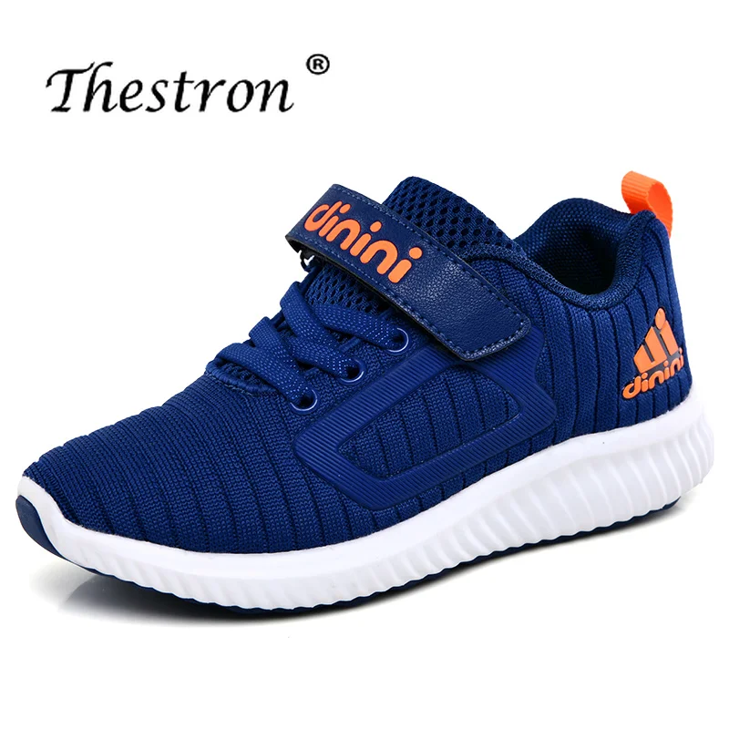 

Boys Sport Shoes Kids Blue Red Children Walking Sneakers Girls Breathable Children Unisex Sneakers Anti-Slip School Shoes
