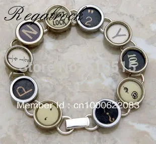 Модный браслет с пишущей машинкой Regalrock милые наручные часы буквами и знаками